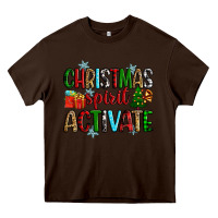 Chocolate Brown christmas spirit activite Heavy Core Tee - Zillion Design Studio