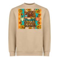 Mushroom Thankful grateful blessed Heavyweight Sweatshirt - Artiststas