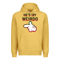Antique Gold He's My Weirdo Galaxy Premium Hoodie - Bettercallsaul