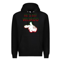 Black He's My Weirdo Galaxy Premium Hoodie - Bettercallsaul