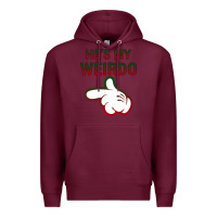 Burgundy He's My Weirdo Galaxy Premium Hoodie - Bettercallsaul