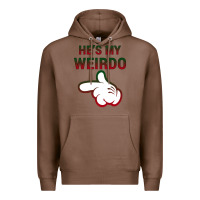 Chestnut He's My Weirdo Galaxy Premium Hoodie - Bettercallsaul