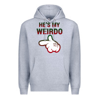 Heather Grey He's My Weirdo Galaxy Premium Hoodie - Bettercallsaul