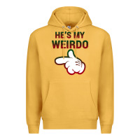 Mustard He's My Weirdo Galaxy Premium Hoodie - Bettercallsaul