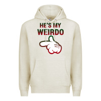 Oatmeal Heather He's My Weirdo Galaxy Premium Hoodie - Bettercallsaul