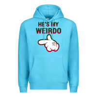 Ocean Blue He's My Weirdo Galaxy Premium Hoodie - Bettercallsaul