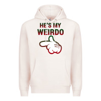 Pale Pink He's My Weirdo Galaxy Premium Hoodie - Bettercallsaul