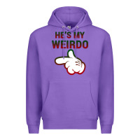 Purple He's My Weirdo Galaxy Premium Hoodie - Bettercallsaul