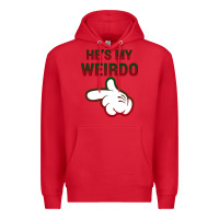 Red He's My Weirdo Galaxy Premium Hoodie - Bettercallsaul