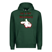 Sports Green He's My Weirdo Galaxy Premium Hoodie - Bettercallsaul