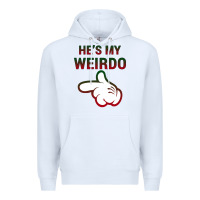 White He's My Weirdo Galaxy Premium Hoodie - Bettercallsaul