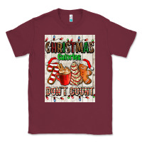 Burgundy Christmas calories dont count Classic Tee - AdoDesignShop
