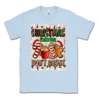 Dusty Blue Christmas calories dont count Classic Tee - AdoDesignShop