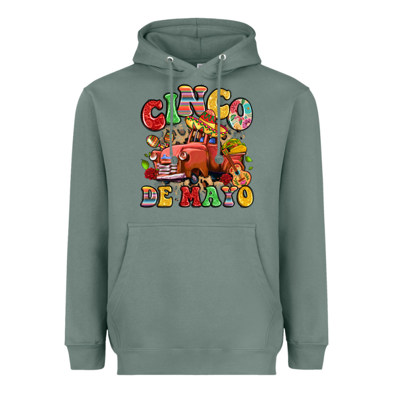 Cinco De Mayo Truck Heavyweight Hoodie by LillyAllenDesigns | Teevron