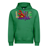 Emerald love crawfish mardi gras Urban Hoodie - CowGirlArtShop