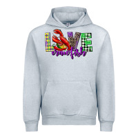 Heather Grey love crawfish mardi gras Urban Hoodie - CowGirlArtShop