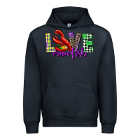 Navy love crawfish mardi gras Urban Hoodie - CowGirlArtShop