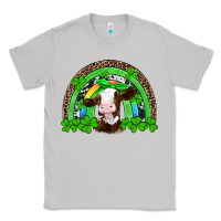 Moon Dust st patricks cow rainbow Classic Tee - Artiststas