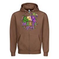 Chestnut mardi gras game Zipper Hoodie - MaliasSmallBusiness
