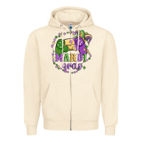 Sandshell mardi gras game Zipper Hoodie - MaliasSmallBusiness