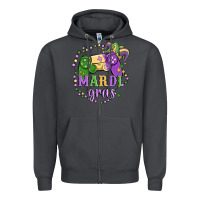 Smoke mardi gras game Zipper Hoodie - MaliasSmallBusiness