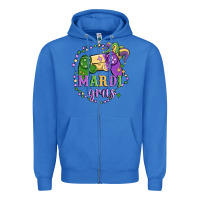 True Royal mardi gras game Zipper Hoodie - MaliasSmallBusiness