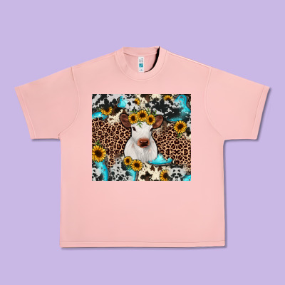 Western Calf Urban Heavy Tee Designed By Jahusdesignshop
