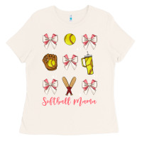 Bone softball coquette bow Ladies Tee - JahusDesignShop