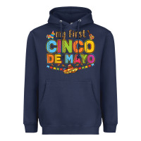 Navy my first cinco de mayo Heavyweight Hoodie - LillyAllenDesigns