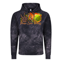 Cloud Black peace love tennis Vintage Hoodie - RacoonDesign