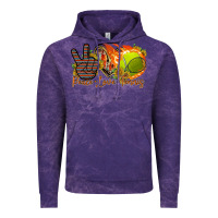 Cloud Purple peace love tennis Vintage Hoodie - RacoonDesign