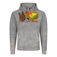 Cloud Rock peace love tennis Vintage Hoodie - RacoonDesign