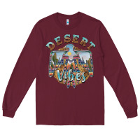 Burgundy desert vibes thunderbird Long Sleeve Tee - BarkalooDesign