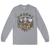 Heather Grey desert vibes thunderbird Long Sleeve Tee - BarkalooDesign