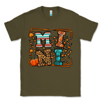 Army Green Fall Autumn Leopard Mini Classic Tee - LillyAllenDesigns