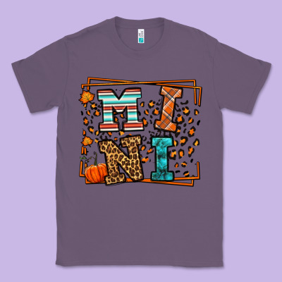 Fall Autumn Leopard Mini Classic Tee Designed By Lillyallendesigns
