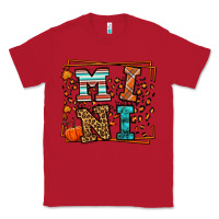 Red Fall Autumn Leopard Mini Classic Tee - LillyAllenDesigns