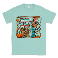 Seafoam Fall Autumn Leopard Mini Classic Tee - LillyAllenDesigns