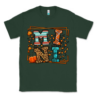 Sports Green Fall Autumn Leopard Mini Classic Tee - LillyAllenDesigns