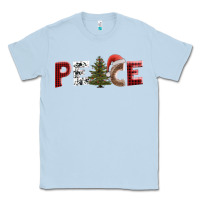 Dusty Blue peace christmas Classic Tee - AdoDesignShop