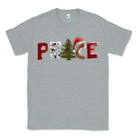 Heather Grey peace christmas Classic Tee - AdoDesignShop