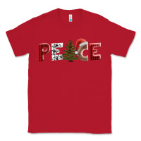 Red peace christmas Classic Tee - AdoDesignShop