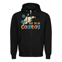Black western turquoise put em up cowboy Zipper Hoodie - MaliasSmallBusiness