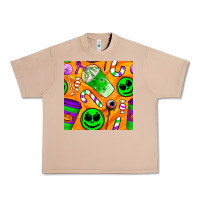 Burro halloween snacks seamless pattern Urban Heavy Tee - BundleAndBundleShop