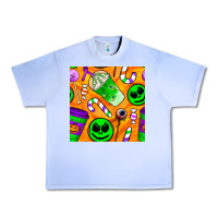 Grape Ice halloween snacks seamless pattern Urban Heavy Tee - BundleAndBundleShop