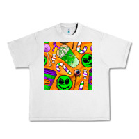 Lunar Rock halloween snacks seamless pattern Urban Heavy Tee - BundleAndBundleShop