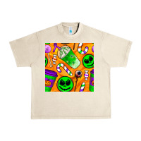 Sandshell halloween snacks seamless pattern Urban Heavy Tee - BundleAndBundleShop