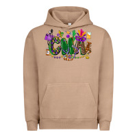 Pigment Burro cma mardi gras cowgirl Urban Hoodie - CowGirlArtShop