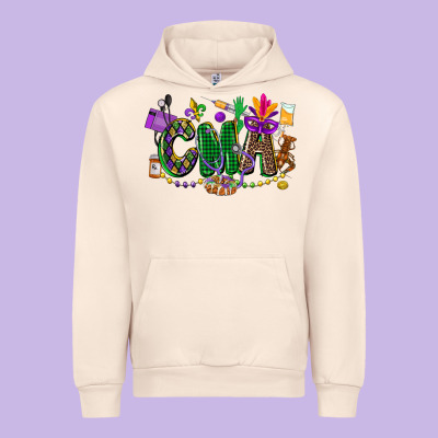 Cma Mardi Gras Cowgirl Urban Hoodie Designed By Cowgirlartshop