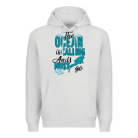 Dove Grey The Ocean Is Calling Premium Hoodie - Bettercallsaul